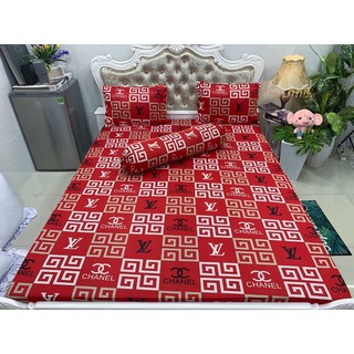 Bộ Drap Thun Hàn Quốc mát lạnh 4 món (Inbox nhiều mẫu lựa chọn)