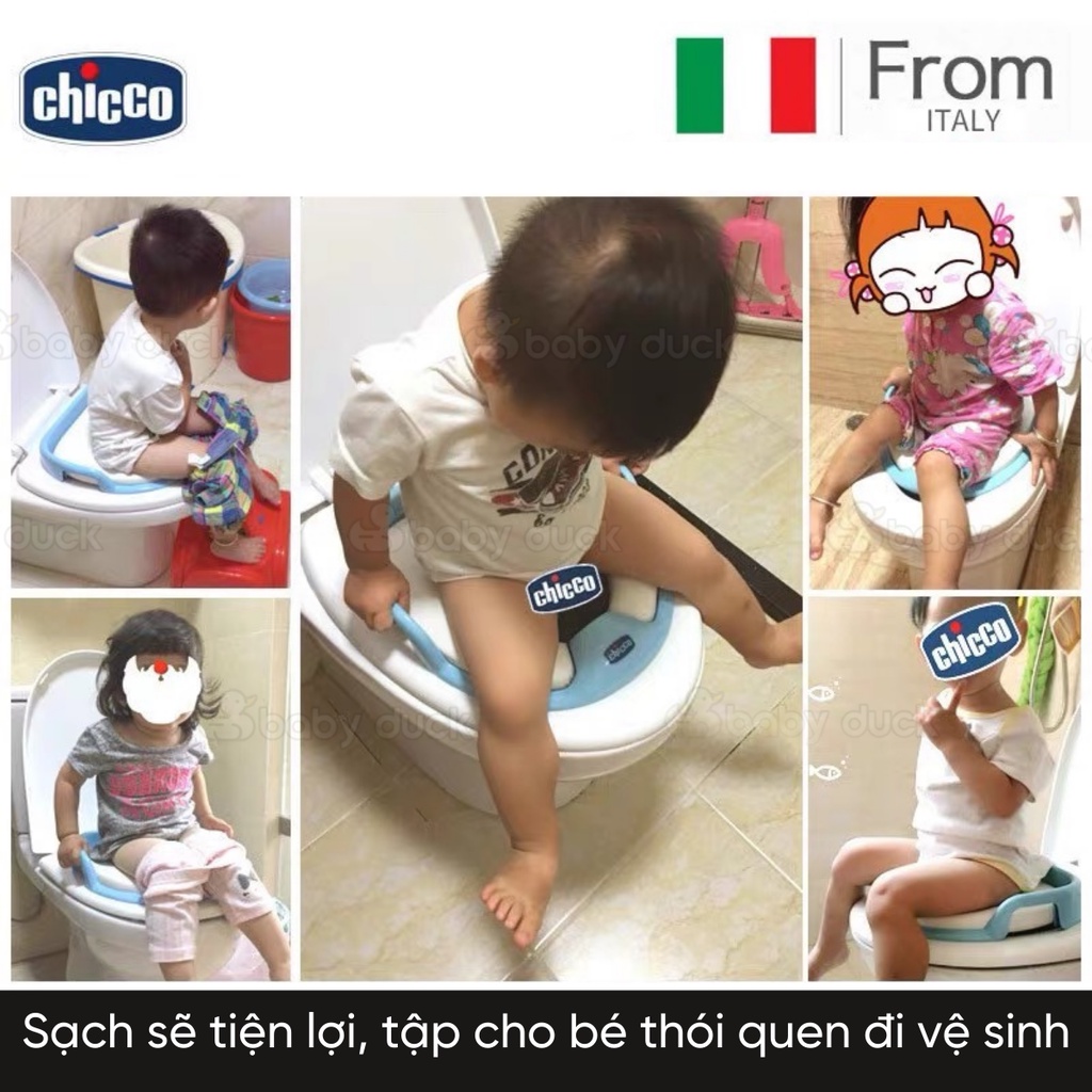 Bệ xí/bệt xí thu nhỏ cho bé thương hiệu chicco, bô vệ sinh cho bé