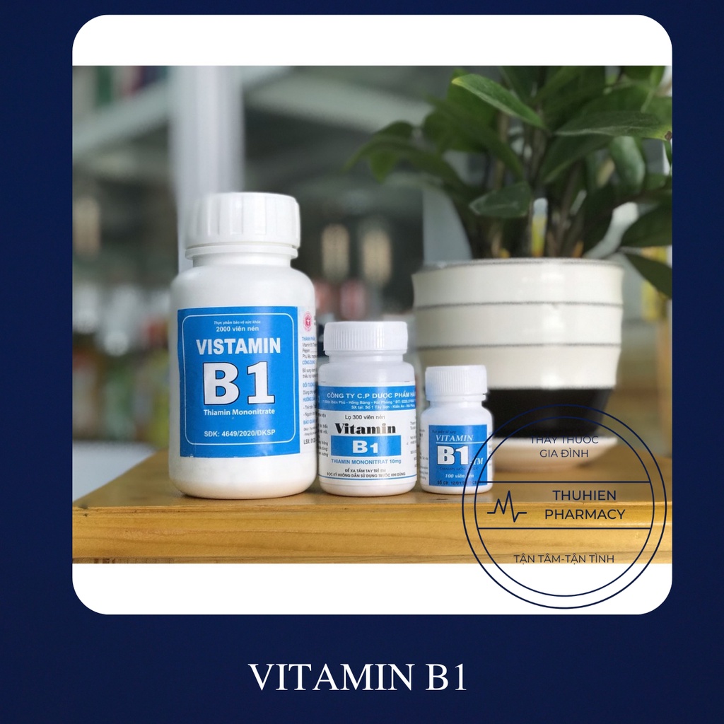 VITAMIN B1 viên nén-Lọ 2000, 300viên