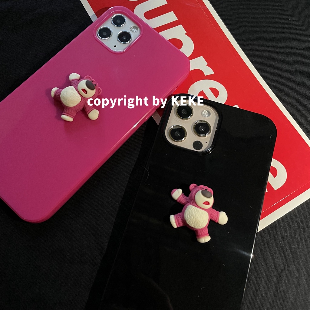 Ốp Lưng Hình Con Gấu Dễ Thương Cho Apple 11 12 13 iPhone678Plus xr xsmax