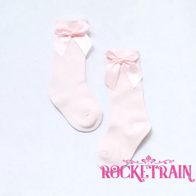 Vớ công chúa dài đến đầu gối có chi tiết nơ cho bé gái