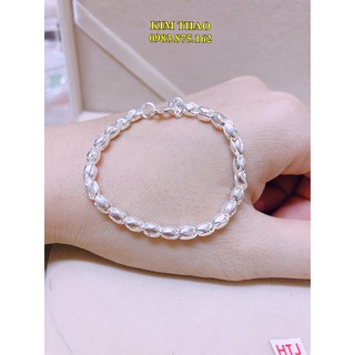 Lắc bạc cho bé - dây gạo