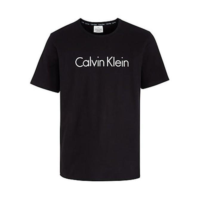 Calvin Klein_ Áo Thun Cotton In Hình Màn Hình 30s Cho Nam Và Nữ