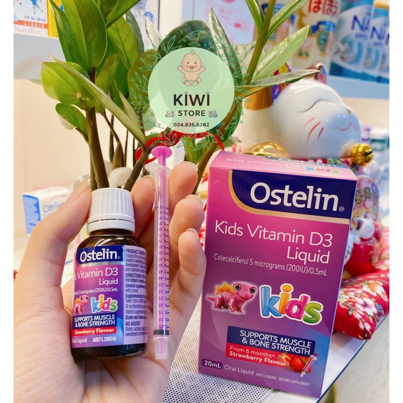 Siro Vitamin D3 Drops Cho Trẻ Từ Sơ Sinh Đến 12 Tuổi