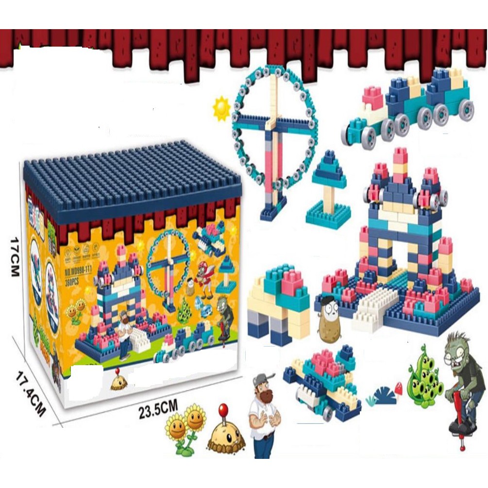 [Đồ chơi sáng tạo] Bộ đồ chơi Lego lắp ráp 360 chi tiết có hộp đựng_Shop phụ kiện 899