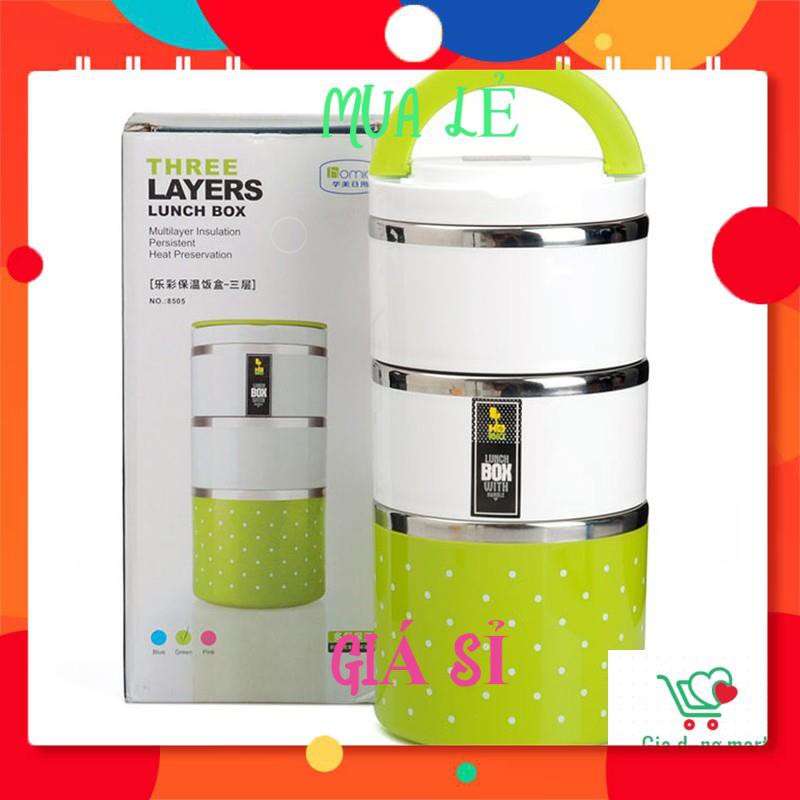 Cặp lồng cơm giữ nhiệt 3 tầng