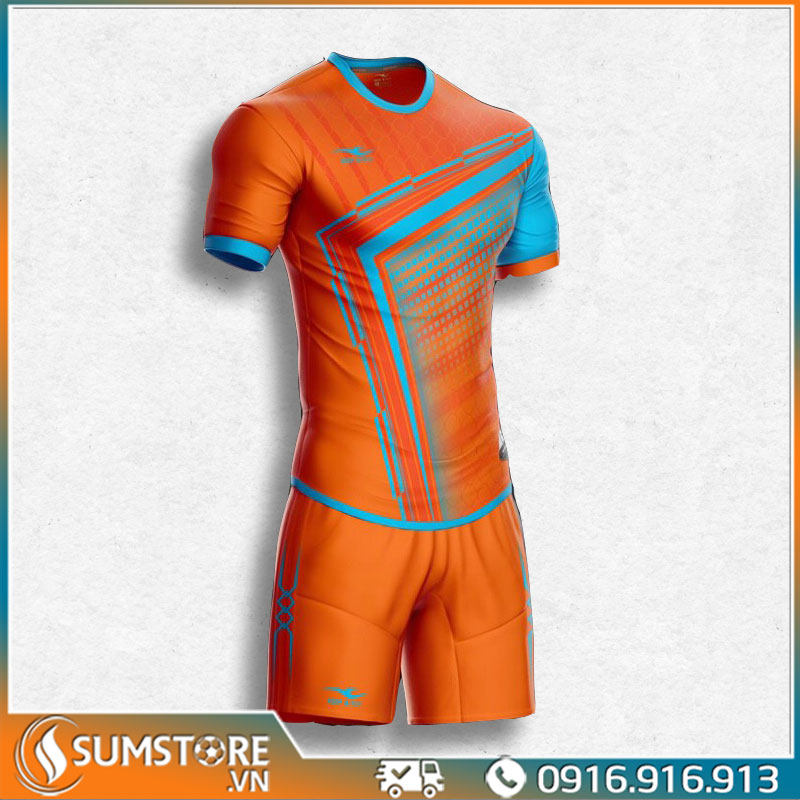 Áo Bóng Đá Không Logo – Keep &amp; Fly – Panzer – Màu Cam