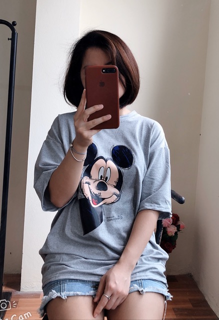 [11][HÌNH THẬT] áo thun nữ ⚜️FREESHIP⚜️ Thun Nữ Hàng Unisex in hình MICKEY Phông Nữ Quảng Châu | BigBuy360 - bigbuy360.vn