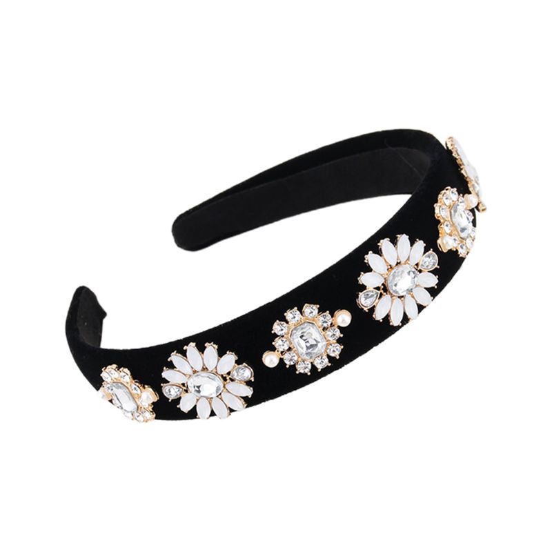 Băng Đô Cài Tóc Đính Đá Sang Trọng Cho Nữ