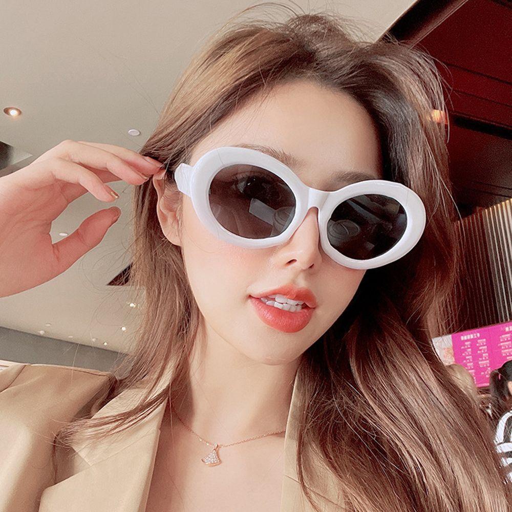 Kính Mát Hình Oval Chống Tia UV400 Hợp Thời Trang Cho Nữ
