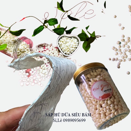 [Coconut Hard Wax Beans] Sáp wax lông siêu bám lông đóng hũ Tặng kèm que