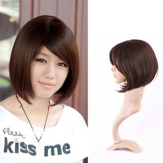 Bộ tóc ngắn thẳng cúp đuôi xinh xắn thời thượng cho nữ