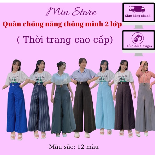 Váy Quần Chống Nắng Vải Quần Tây Nhật, Quần Chống Nắng Thời Trang Cao Cấp Vải MIN MIN | Full Màu