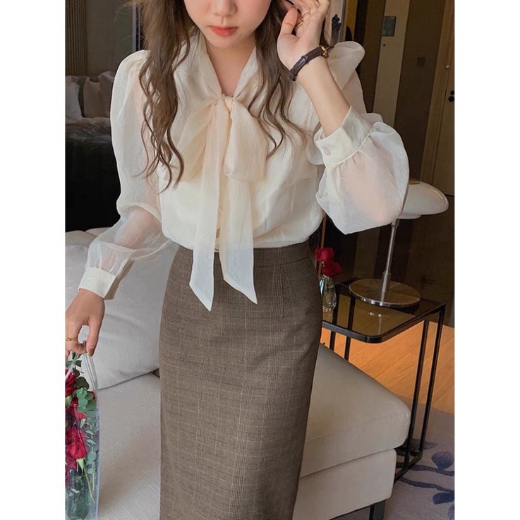 Áo sơ mi công sở tiểu thư bánh bèo có nở cổ điệu phong cách hàn quốc sp014 đổi trả nếu không hài lòng | BigBuy360 - bigbuy360.vn