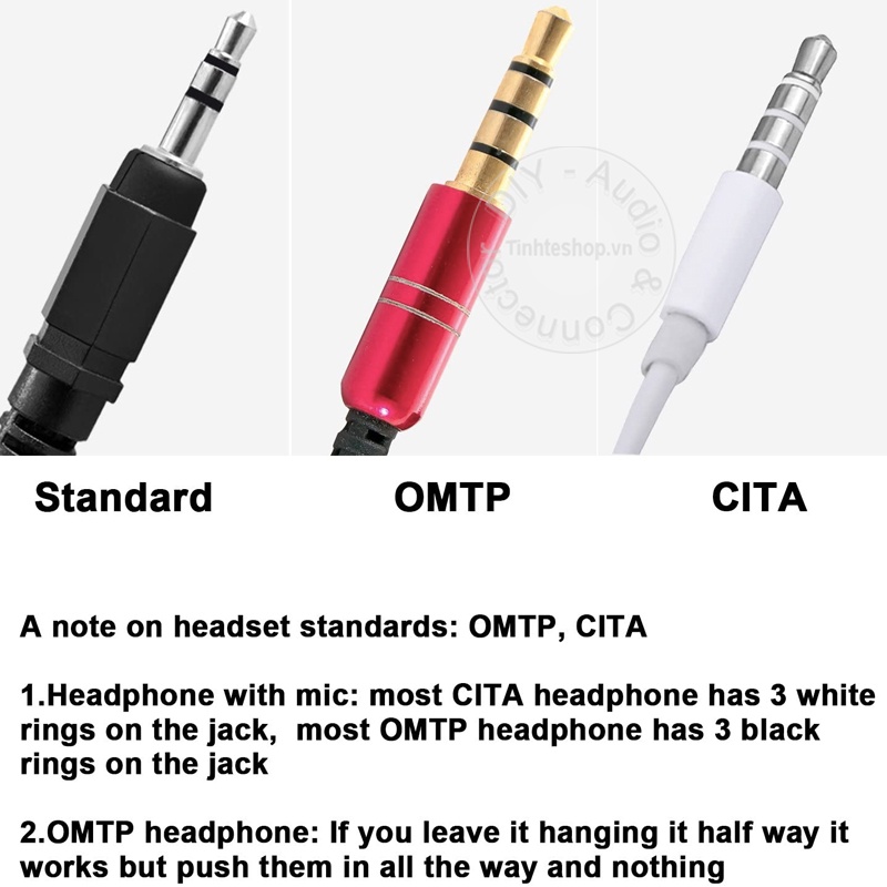 Đầu gộp 2 audio 3.5mm mono vào 1 audio 3.5mm stereo - Jack cắm tai nghe trên máy bay