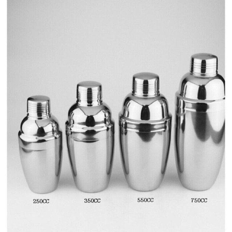 Bình Lắc Pha Chế Cocktail Shaker Inox không gỉ 550ml, Bình Lắc Nhựa 350ml 700ml