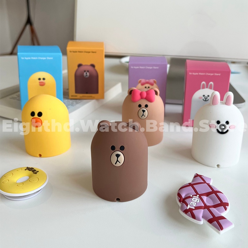 Đế Sạc Hình Gấu Hoạt Hình Cho Đồng Hồ Thông Minh Series 7 6 SE 5 4 3 2 1