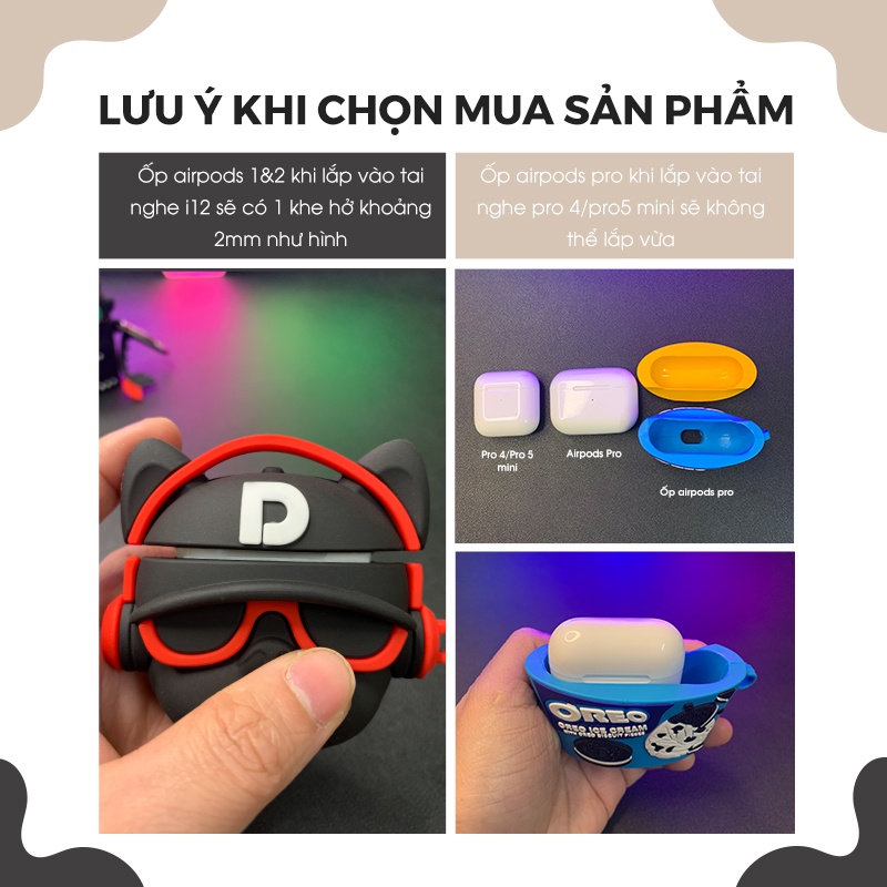 Vỏ Ốp Airpod 3 Hình Thú Nhiều Mẫu Dễ Thương Chất Liệu Silicon Dẻo - Chinchin Case