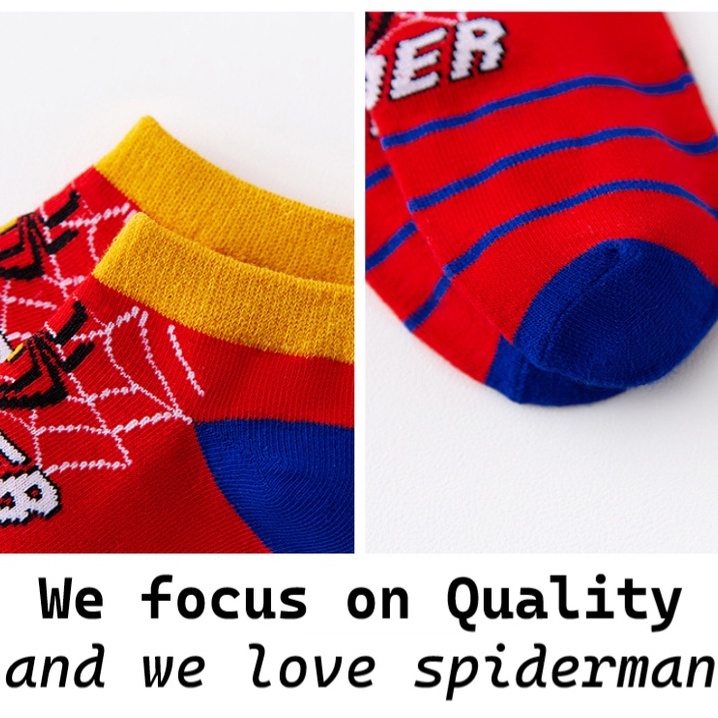 Set 5 Đôi Vớ Cotton In Hình Siêu Anh Hùng Marvel Cho Bé