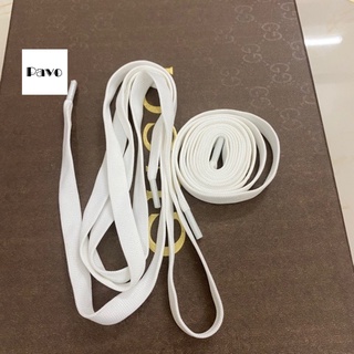 Dây giày sneaker thể thao lụa màu trắng Dài 1m ( 1 Đôi)