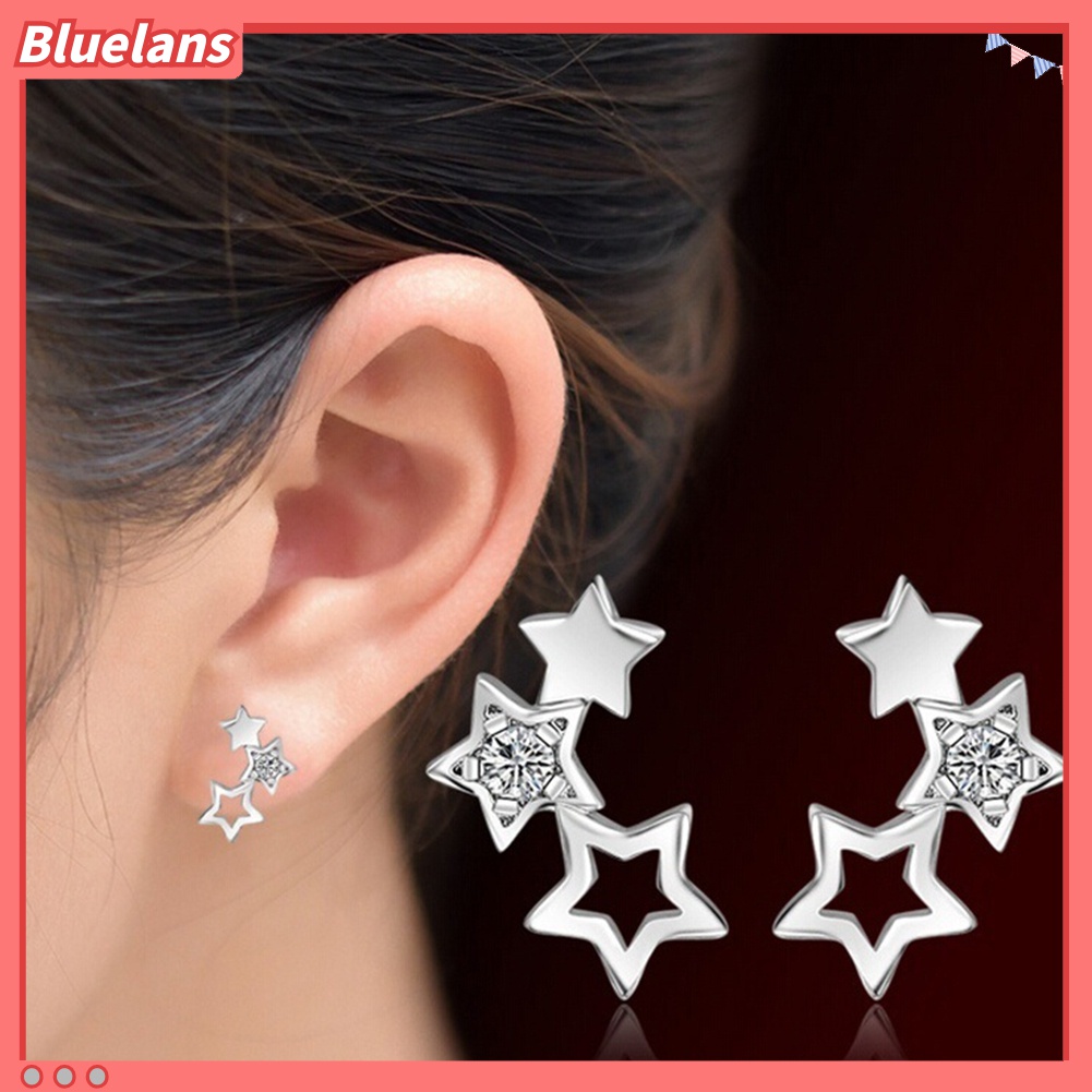 Đôi khuyên tai thiết kế ngôi sao đơn giản thời trang