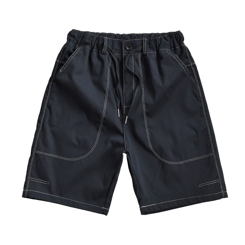 Quần Short Thể Thao Dáng Rộng Phối Túi Lớn Phong Cách Hàn Quốc Thời Trang Cho Nam Size M-3XL