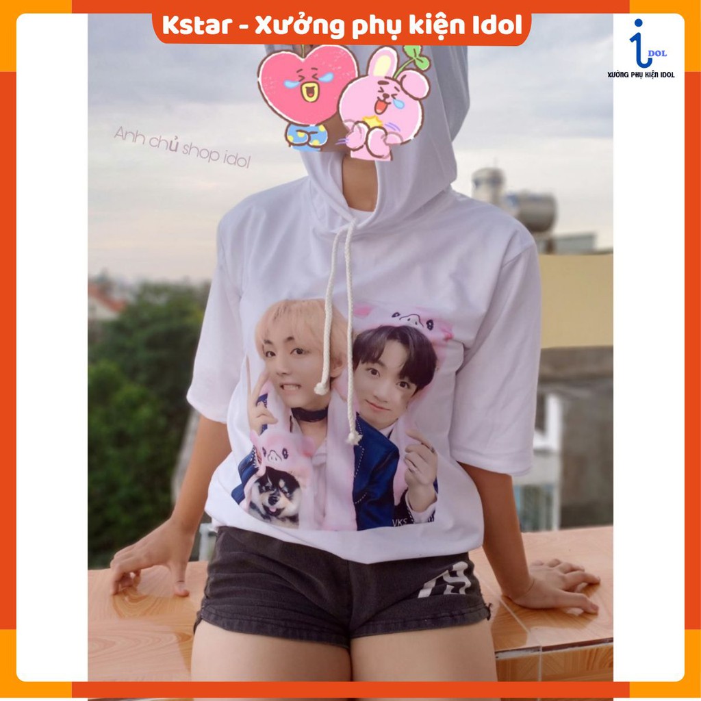 Áo Hoodie Taehyung Jungkook Bangtan F24