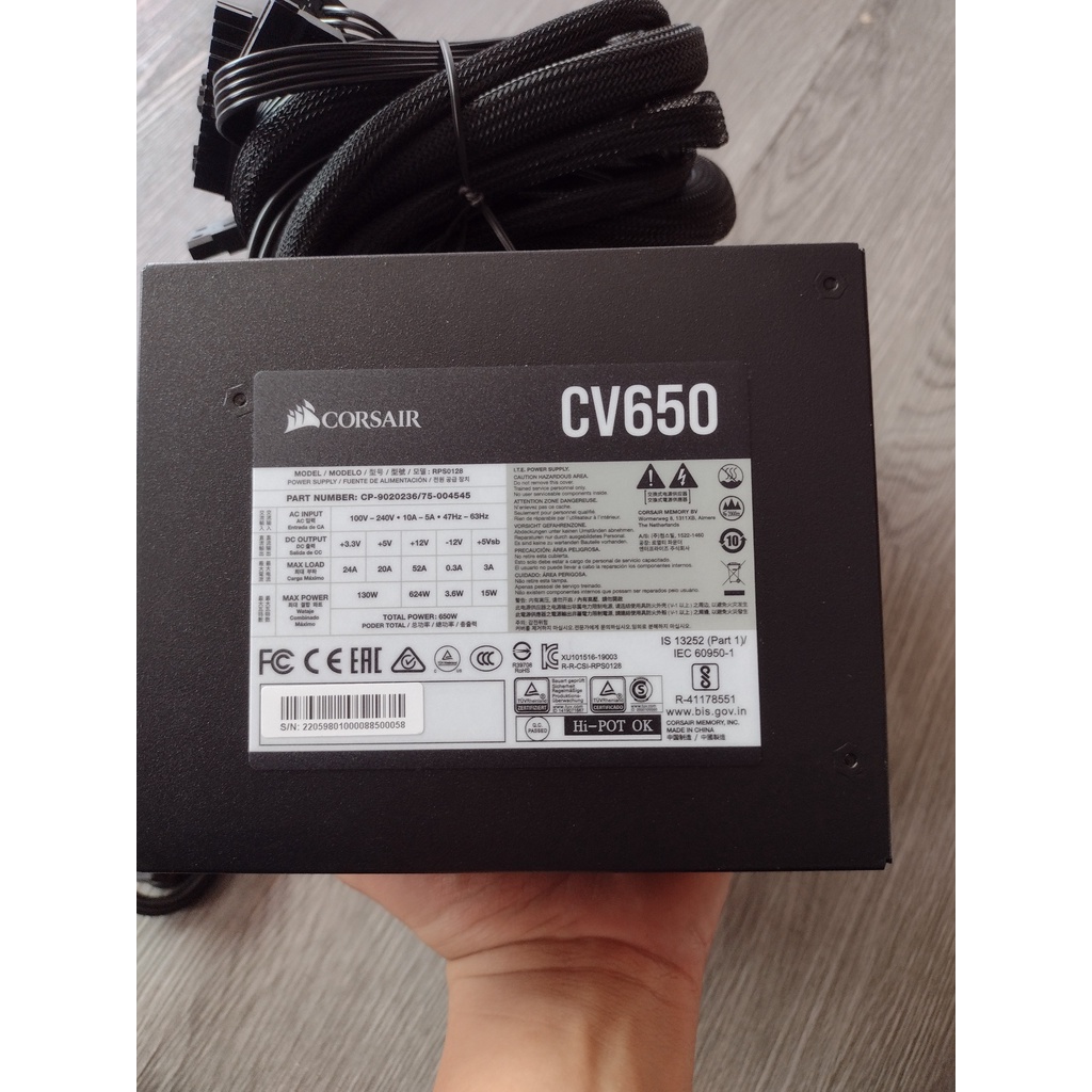 Nguồn Máy Tính Corsair CV650 80Plus Brone Chính Hãng Giá Tốt