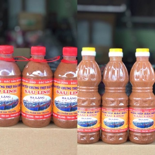 Combo 4 chai 1 lít và 4chai 600 g mắm tép chưng thịt