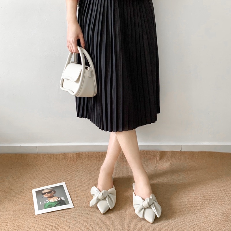 SORAMI.SHOES-Sục bệt nơ xinh xắn thời trang nữ tính
