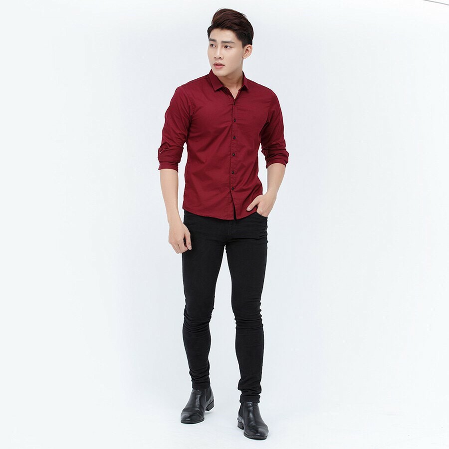 ÁO SƠ MI NAM CÔNG SỞ LỤA CHÉO THÁI - CO DÃN NHẸ - CHỐNG NHĂN | BigBuy360 - bigbuy360.vn