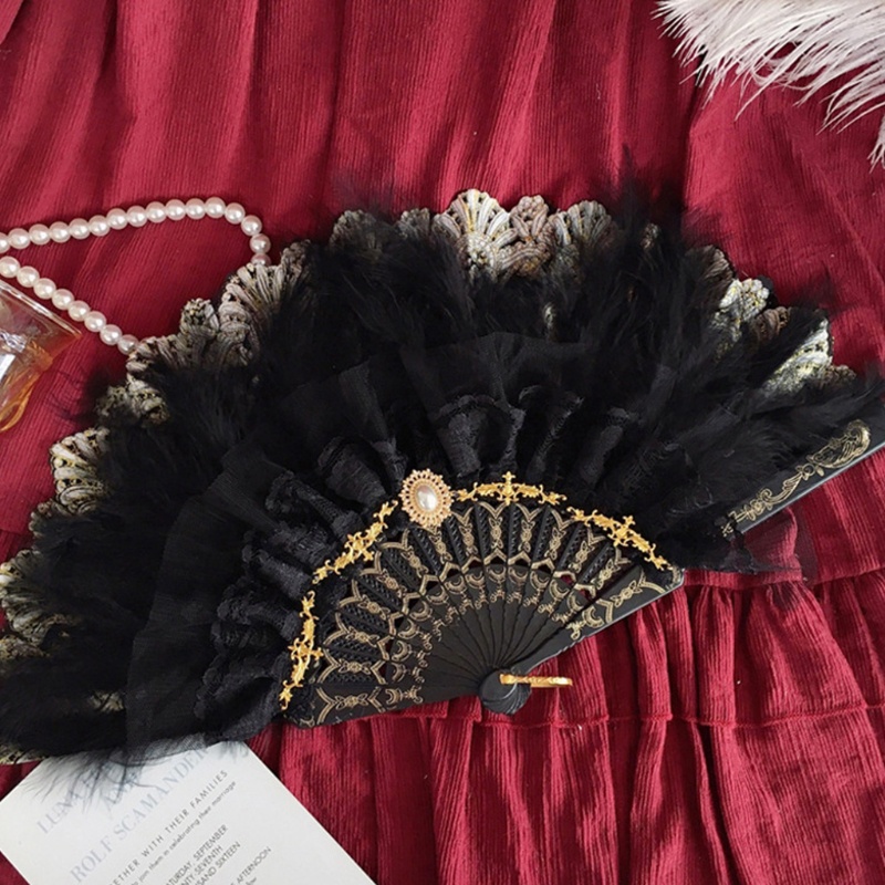 Quạt Lông Vũ Cầm Tay Cho Tiệc Cưới