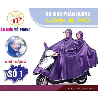 Áo mưa phản quang loại 2 mũ
