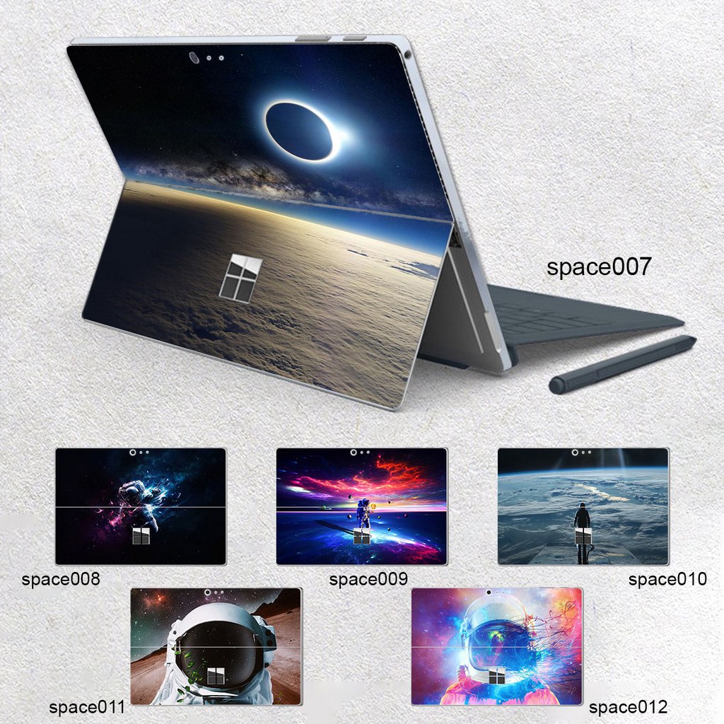 Skin dán hình không gian x02 cho Surface 3 10.8; Go, Go 2, Go 3; Pro 2 3 4 5 6 7 8 X