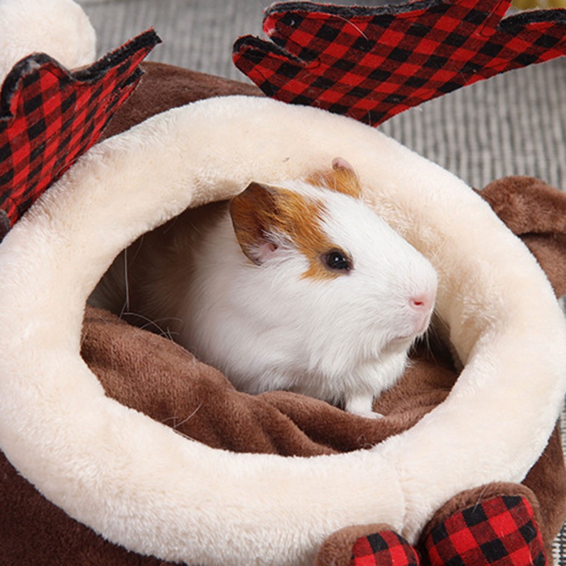 Lucky Giường Ngủ Vải Lông Giữ Ấm Mùa Đông Cho Thú Cưng Cỡ Nhỏ Họa Tiết Rắn / Heo Guinea
