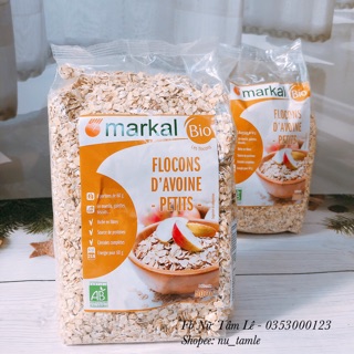 Yến mạch cán mỏng hữu cơ markal 500gr