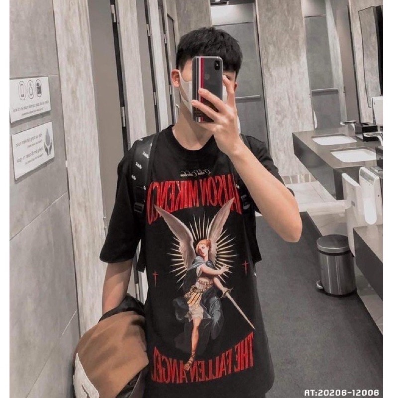 [FREE SHIP] Áo MIKENCO phông nam nữ chính hãng cao cấp in thiên thần Fallen Angel 5D, Áo thun nam Un