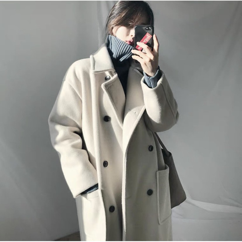 Áo Khoác Dạ Dáng Dài Nữ