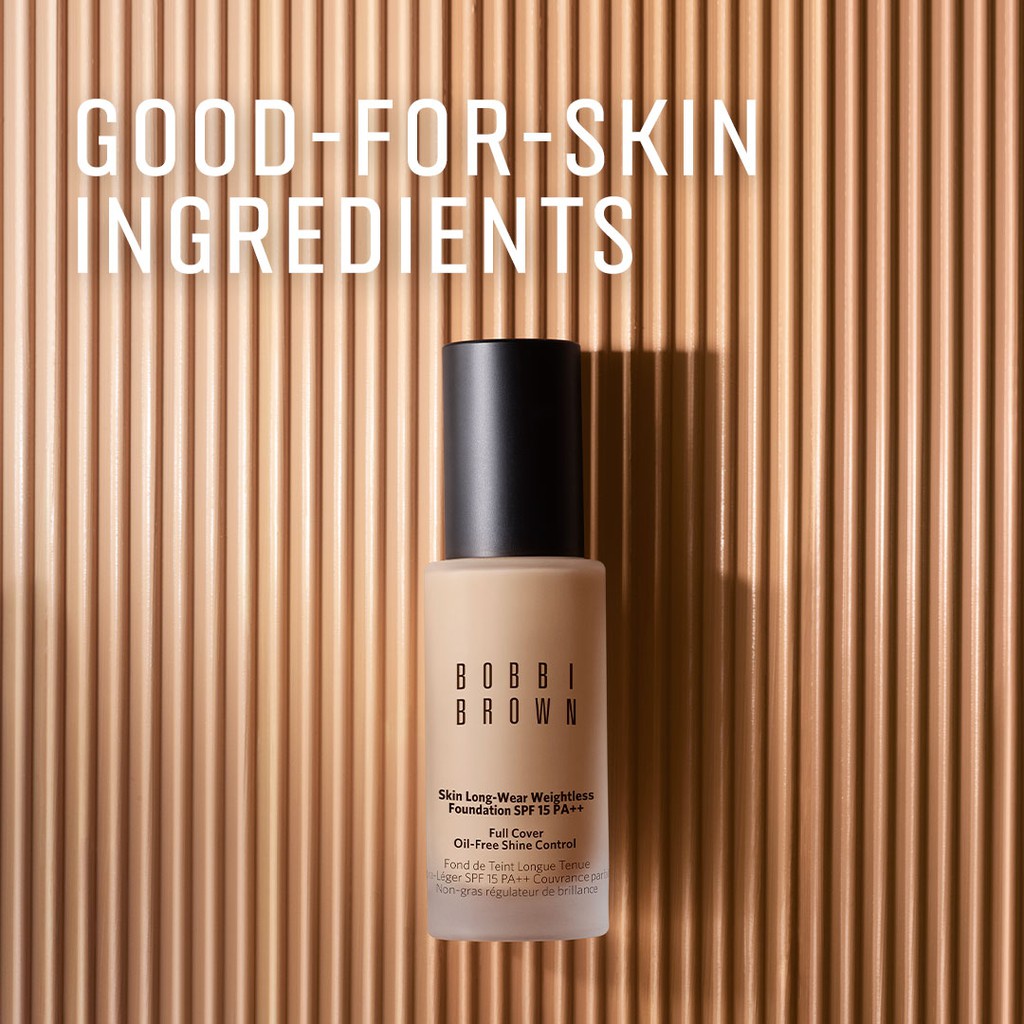 KEM NỀN KIỀM DẦU LÂU TRÔI BOBBI BROWN SKIN LONGWEAR WEIGHTLESS FOUNDATION SPF 15 PA++ 30ML