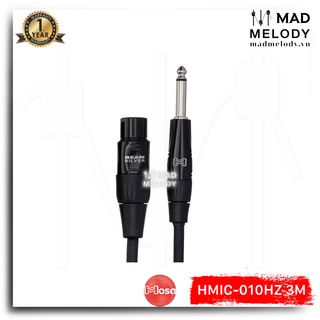 Hosa Pro Microphone Cable HMIC-010HZ (3m) (REAN XLR3F - 1/4in TS) (Dây cáp Micro dynamic 6ly 6.35mm TS, Brand New)
