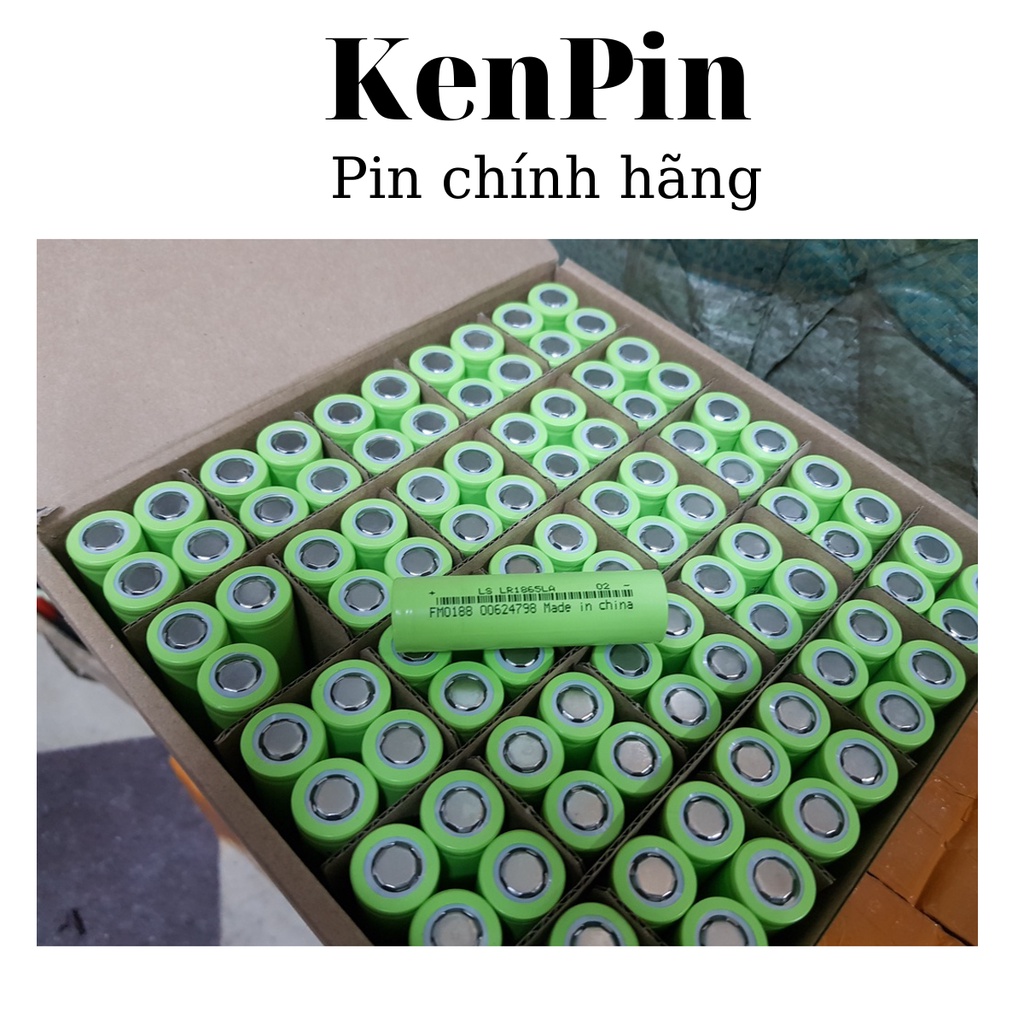 Pin 18650 100 viên Lishen xanh xả cao 20A pin máy khoan mài công suất lớn P100