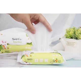 Khăn ướt không mùi supdry 40 tờ