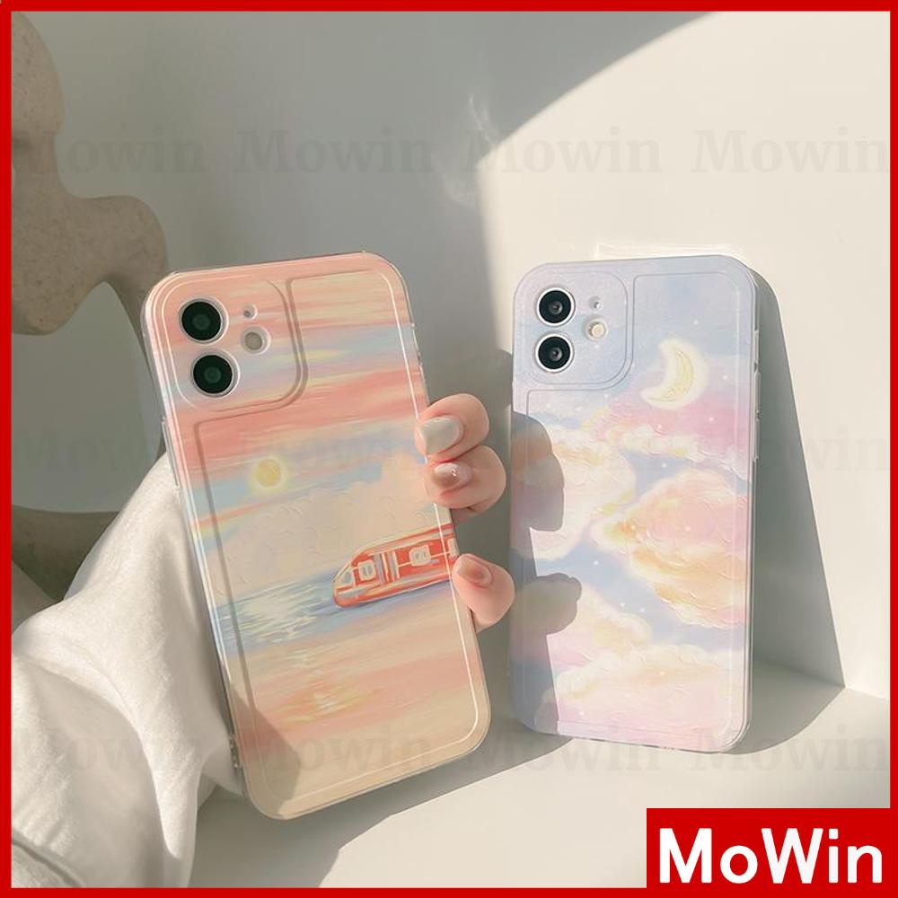 Ốp điện thoại TPU silicon hình trăng mây thích hợp cho iPhone 13Pro Max 12 Pro Max 11 Pro Max 7+ 7 12 11
