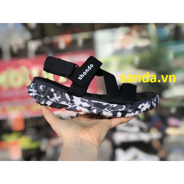 Giày Shondo sandal F6S Camo size nữ full màu Cam kết Chính hãng 100%