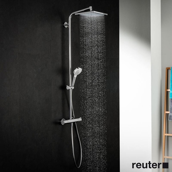 Bộ sen vòi Hansgrohe Showerpipe Crometta E 240 chrome 27271000 (sen vuông 2 in 1)
