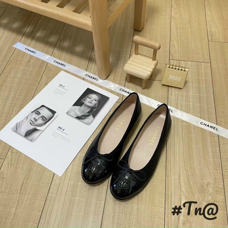 Giày bệt nơ một màu