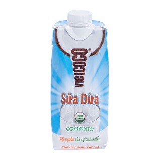 Sữa dừa Organic Vietcoco đóng hộp 500ml