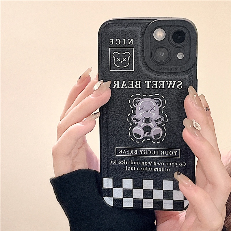 Ốp lưng iphone Ốp Điện Thoại Da Màu Trơn Phù Hợp Cho Apple Iphone 11 12Pro 6 7 8plus xs 13 Dinuo case