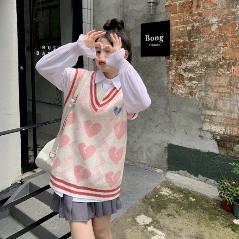 Gile Len Nữ Rộng, Áo Len Gile GUMAX Form Rộng Màu Sắc Vintage Phong Cách Sang Chảnh | BigBuy360 - bigbuy360.vn