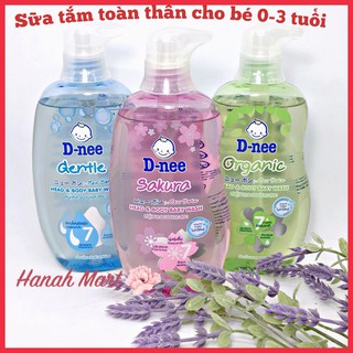 Hàng Thái chất - Sữa tắm gội toàn thân Dnee thơm mát cho bé 380 ml
